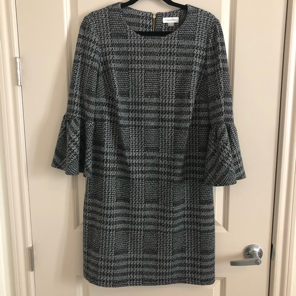 NWOT CALVIN KLEIN Tweed Dress
